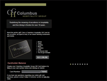 Tablet Screenshot of columbushospitalitygroup.com